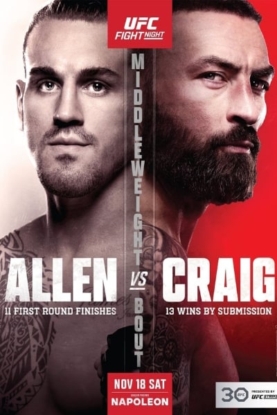 UFC 232: Allen vs Craig